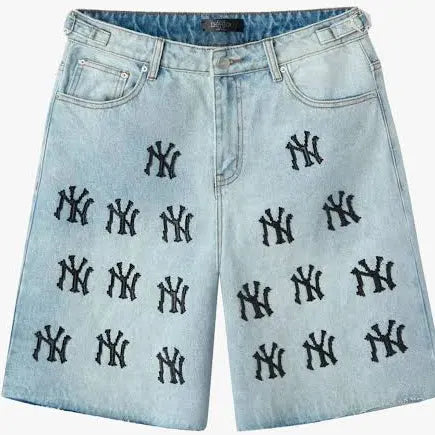 HMDD “NY” Digi” Denim Shorts (Blue)