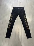Amiri jeans black/ camo bones