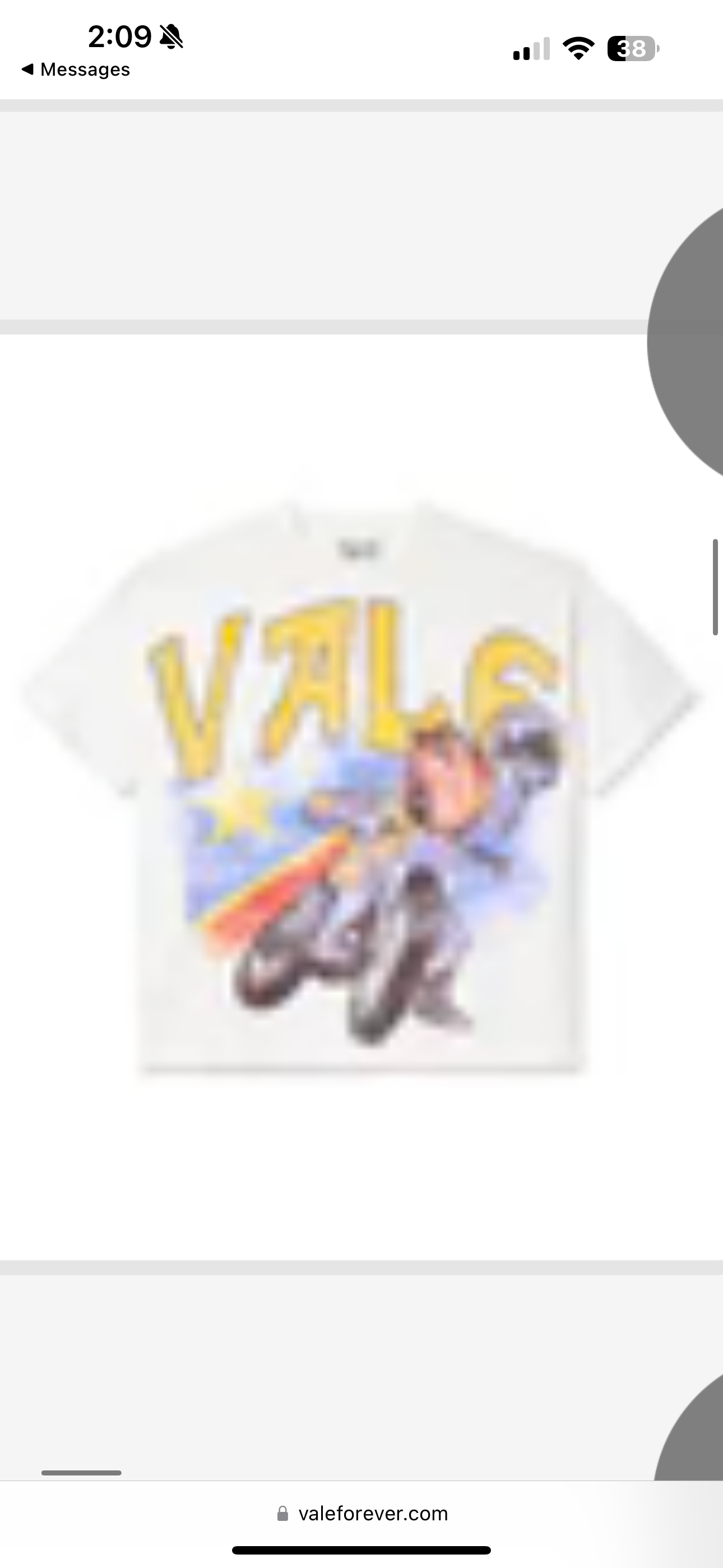 Vale Lives “Camel Motorcross” Tee (White)