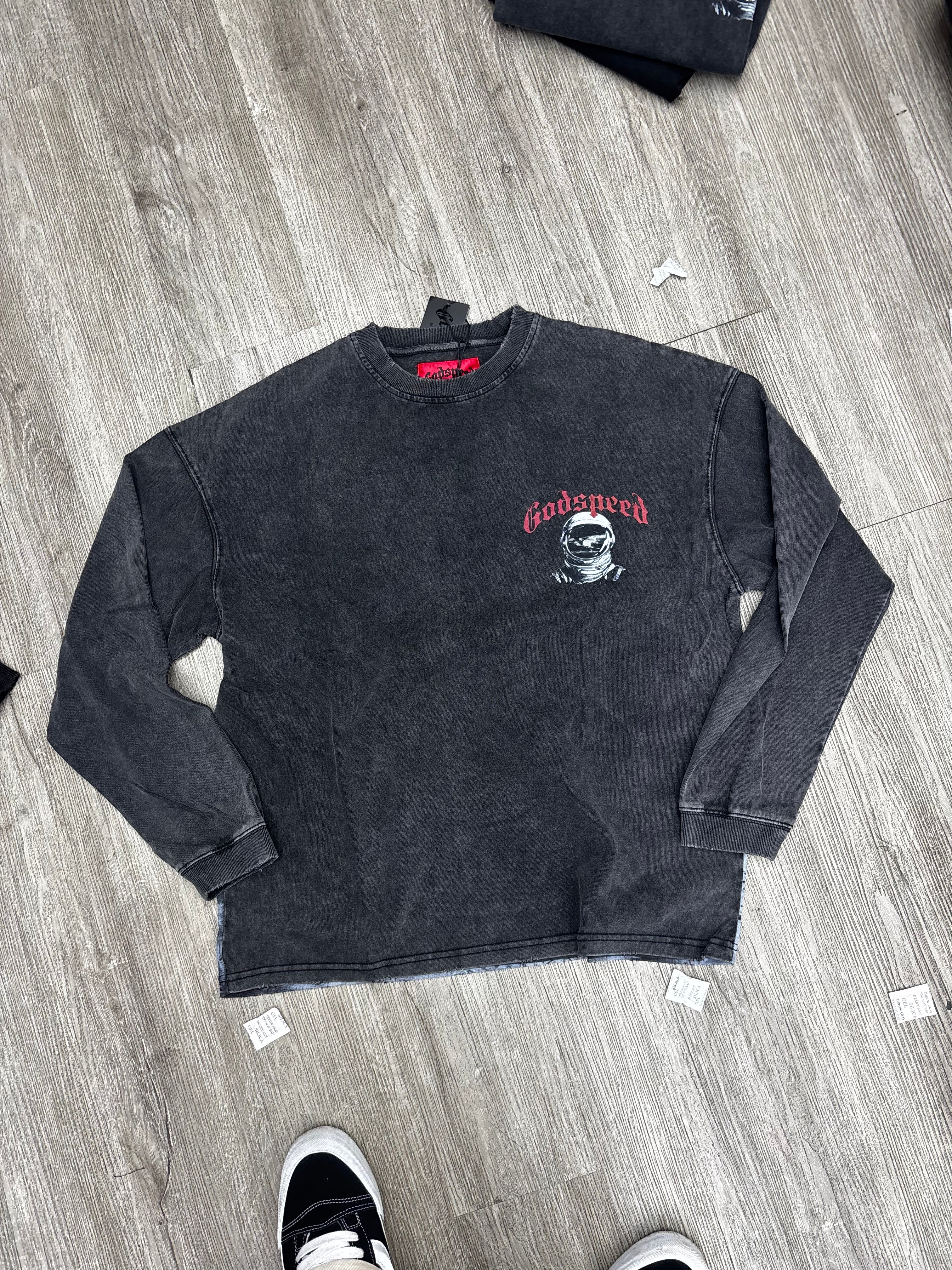 Godspeed longsleeve astronaut small logo black