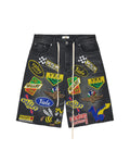 Vale Passport Denim Shorts (Black)