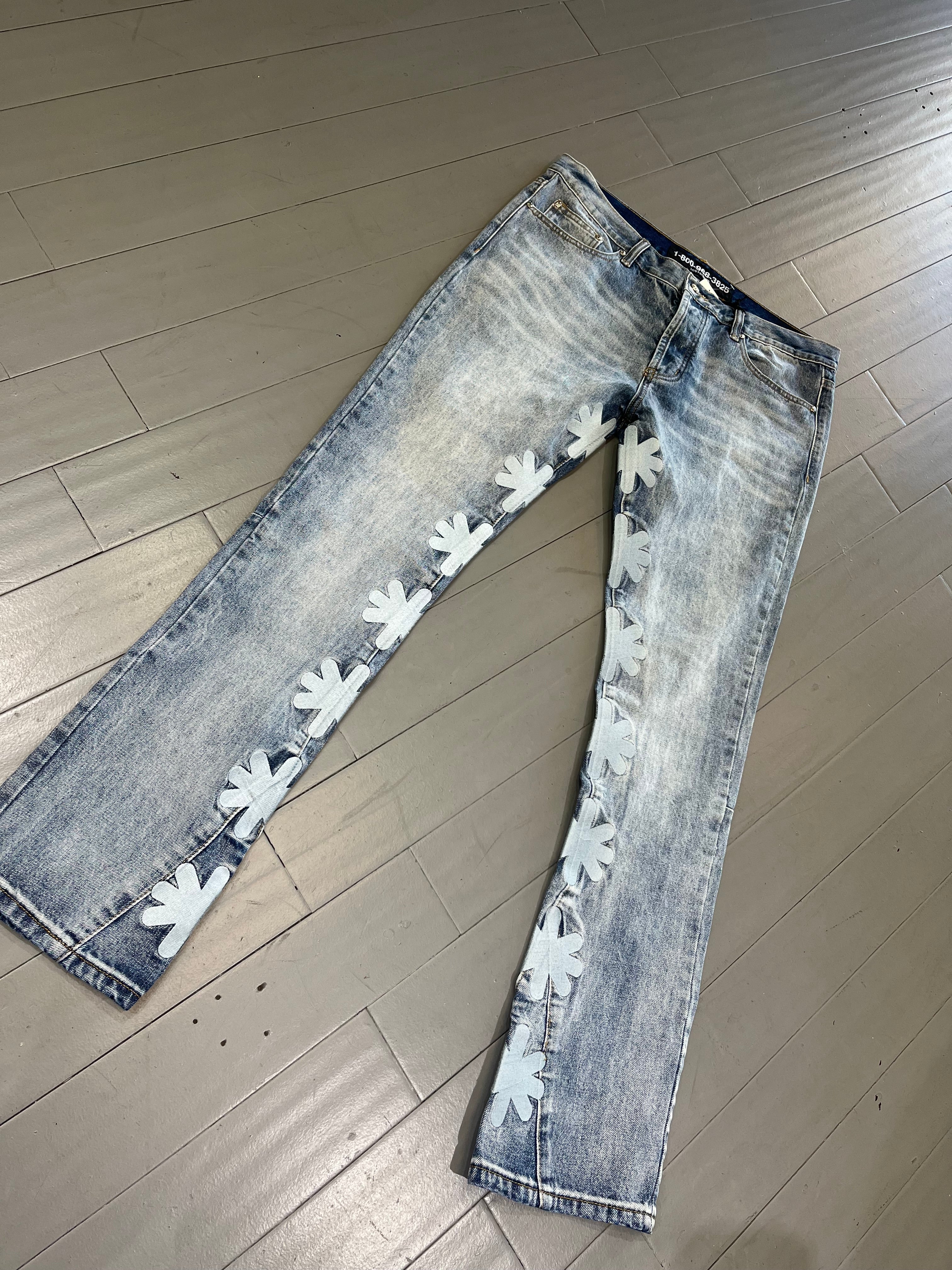 Lost Shdws jeans light blue/ light blue logo