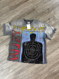 Vale lives shooting target blue tee