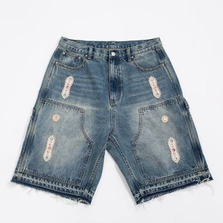 Japanese Sorrows “Double Knee” Demim Shorts (Blue)