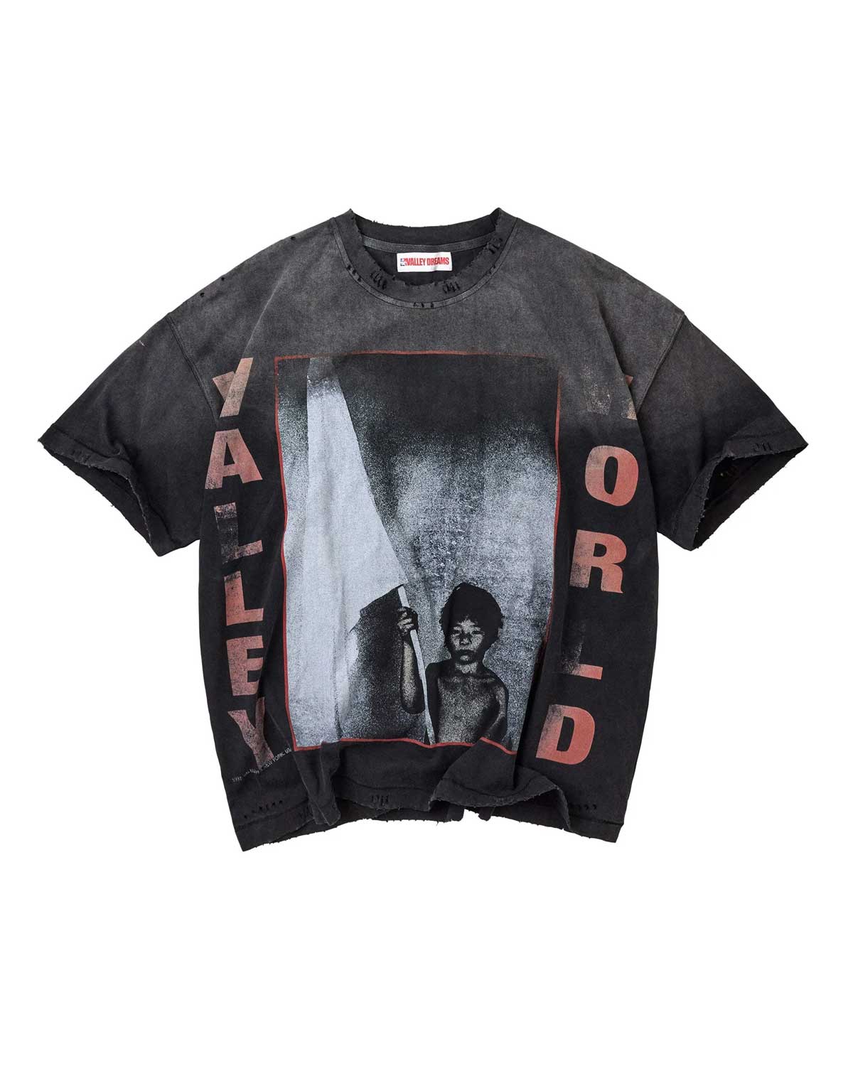 Vale “World” Tee (Black/Red)