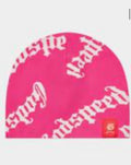 Godspeed og logo beanie (pink/white)