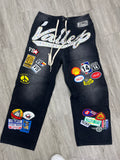 Vale Patchwork Carpenter pants black