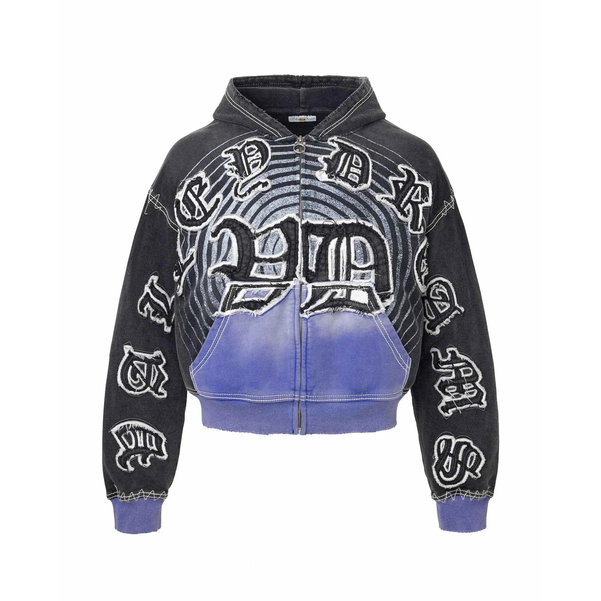 Vale hypnotiq Zip Up Hoodie (Black/Blue)