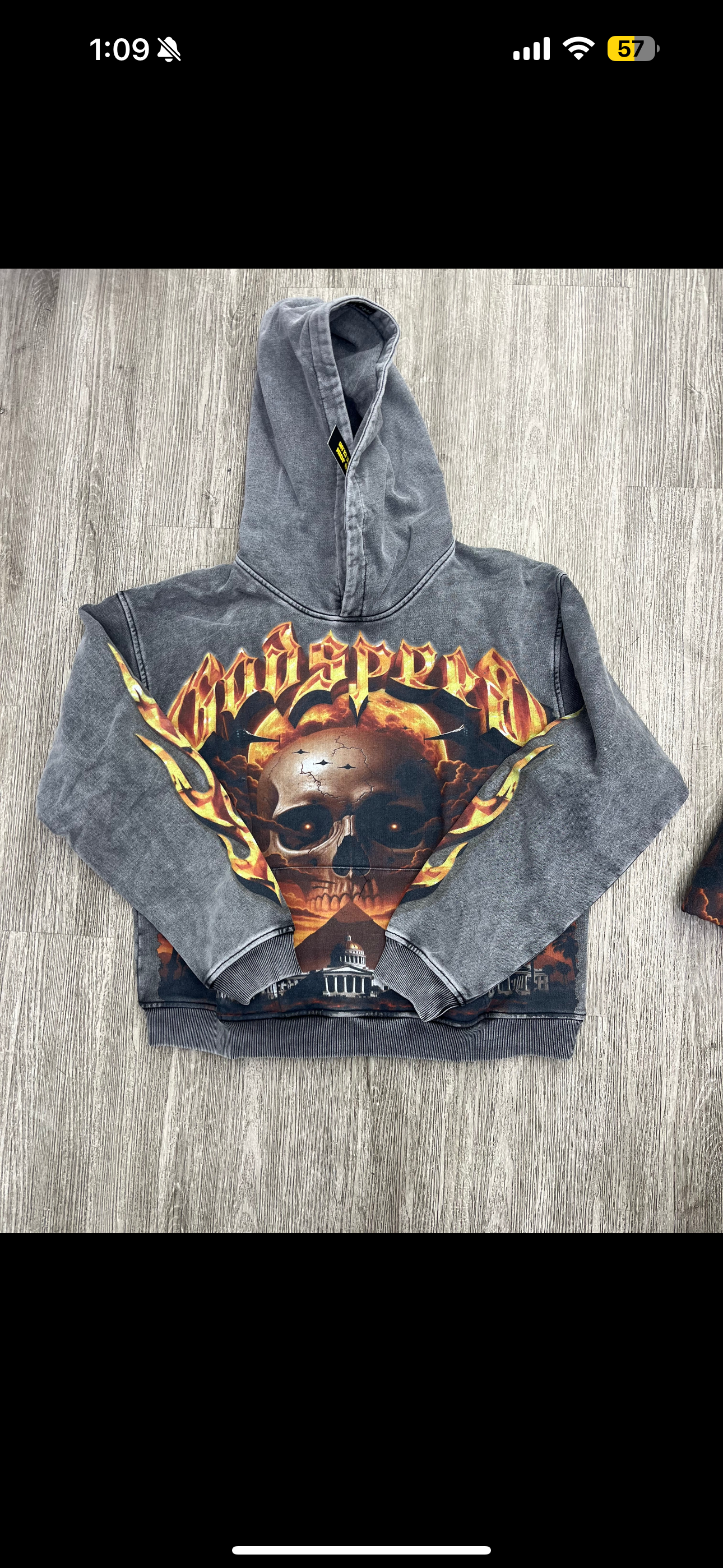 Godspeed “Echoes of Heroes” Hoodie Grey/Orange