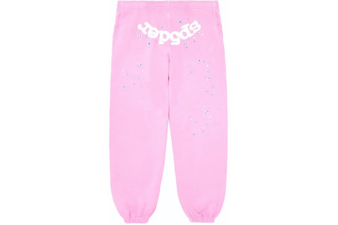 Spider Web Sweatpants (Light Pink)