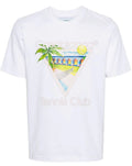 Casablanca “Tennis club” Tee (White/Pink)