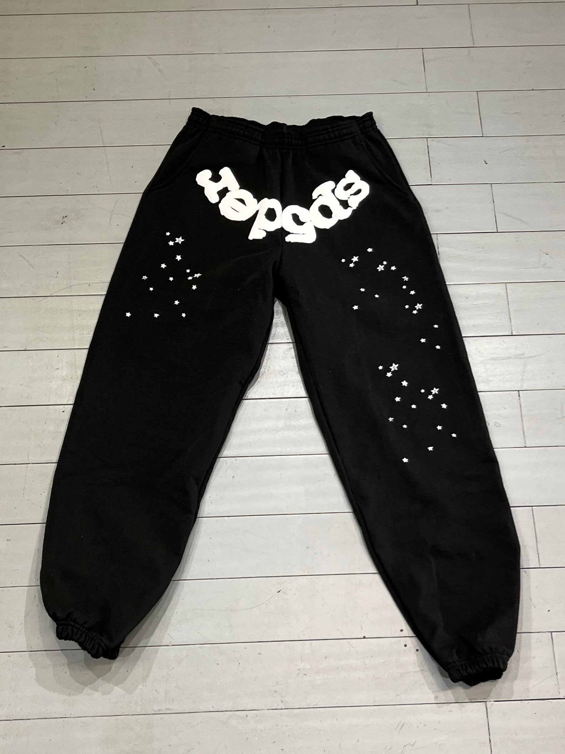 Spider sweatpants black/ white logo