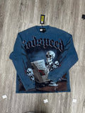 Godspeed longsleeve newspaper navy