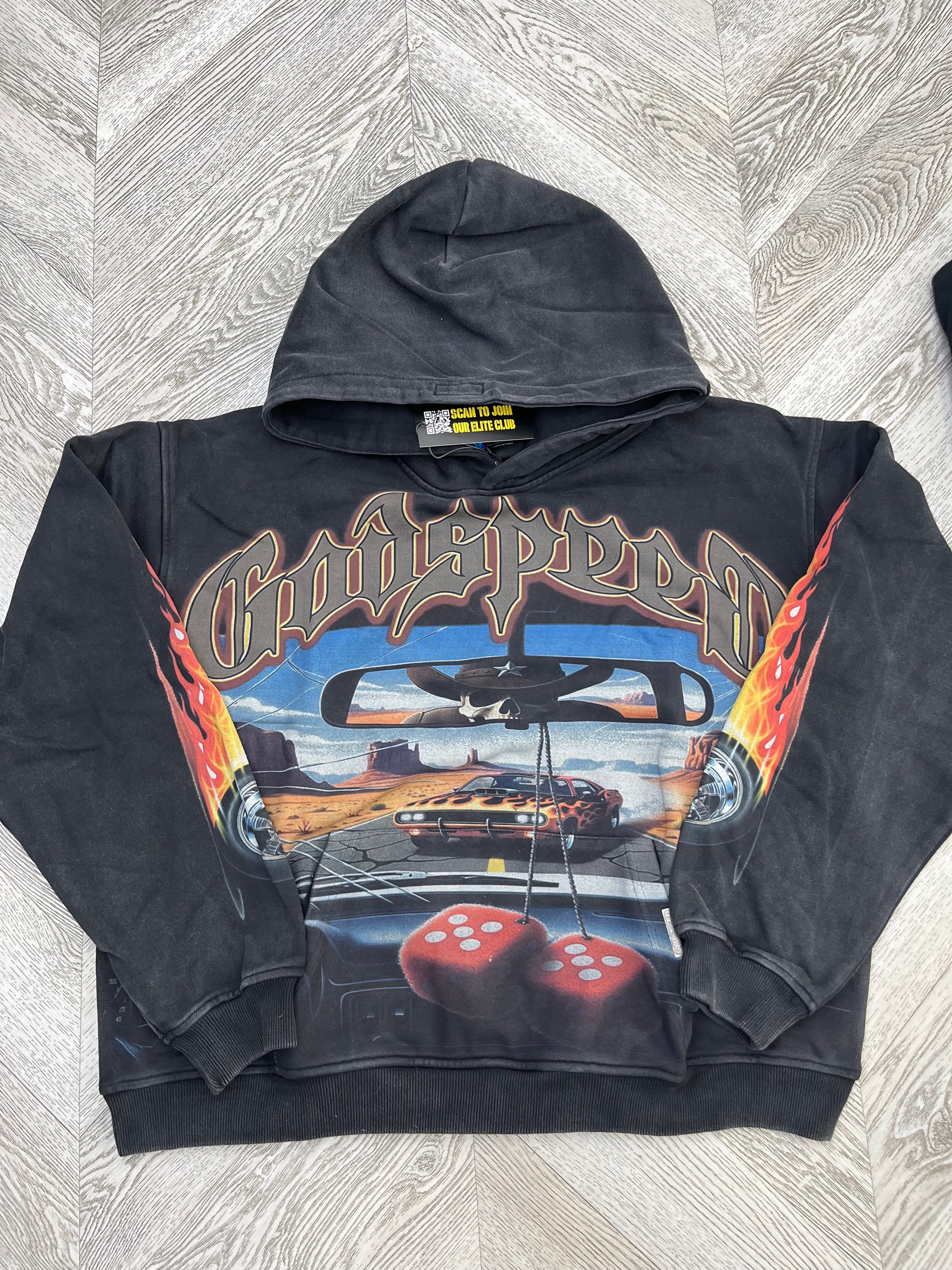 Godspeed On the Run Hoodie (Black/Orange)