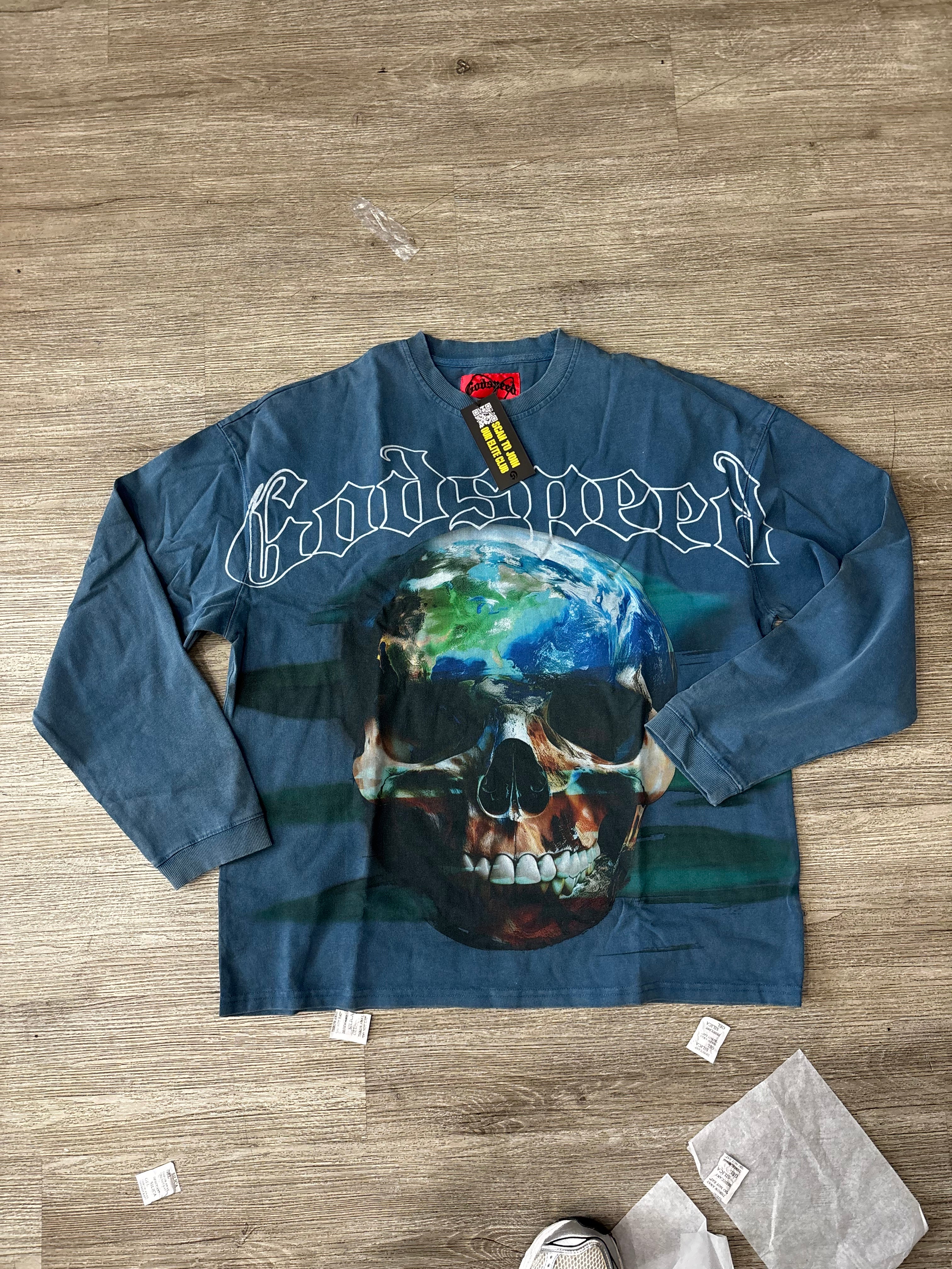 Godspeed longsleeve earth head navy