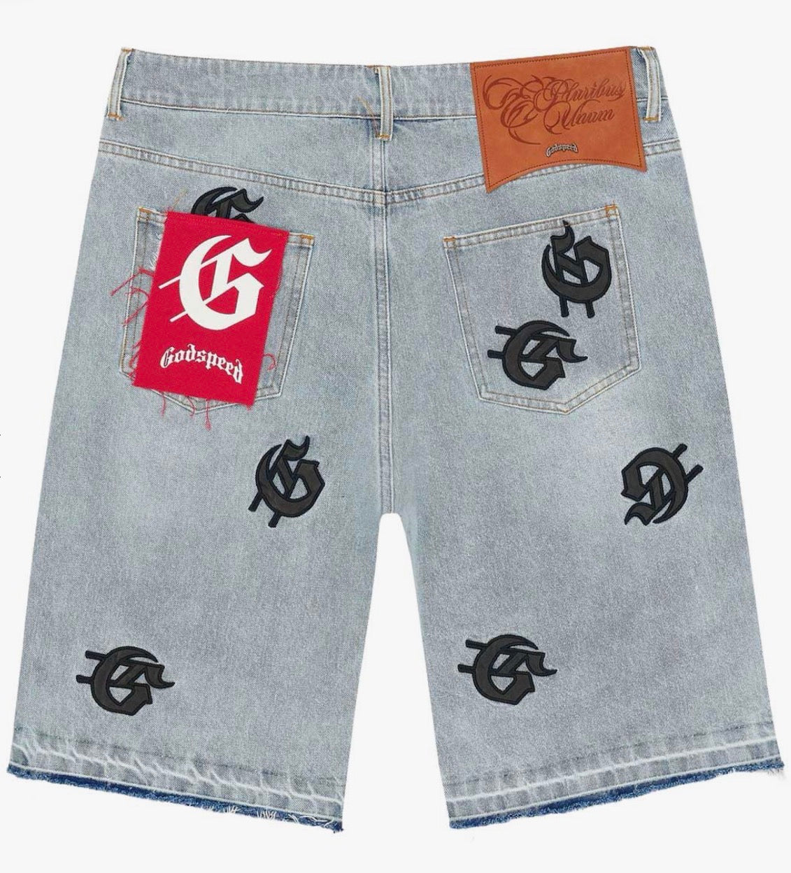 Godspeed “infinity Logo” Denim Shorts (Blue)
