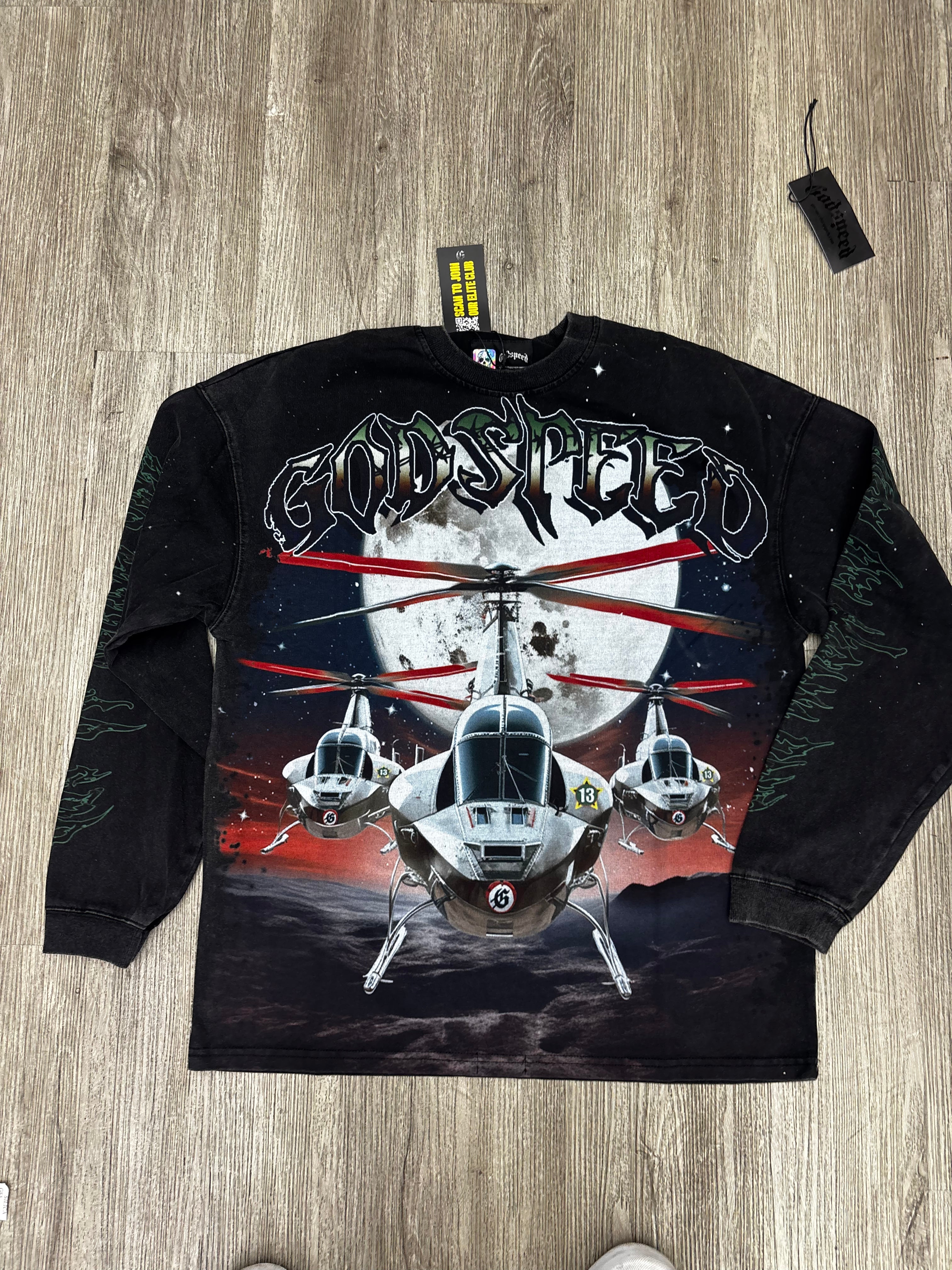 Godspeed longsleeve helicopter black
