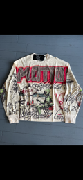 Mixed Emotions Space Longsleeve Cream/Red