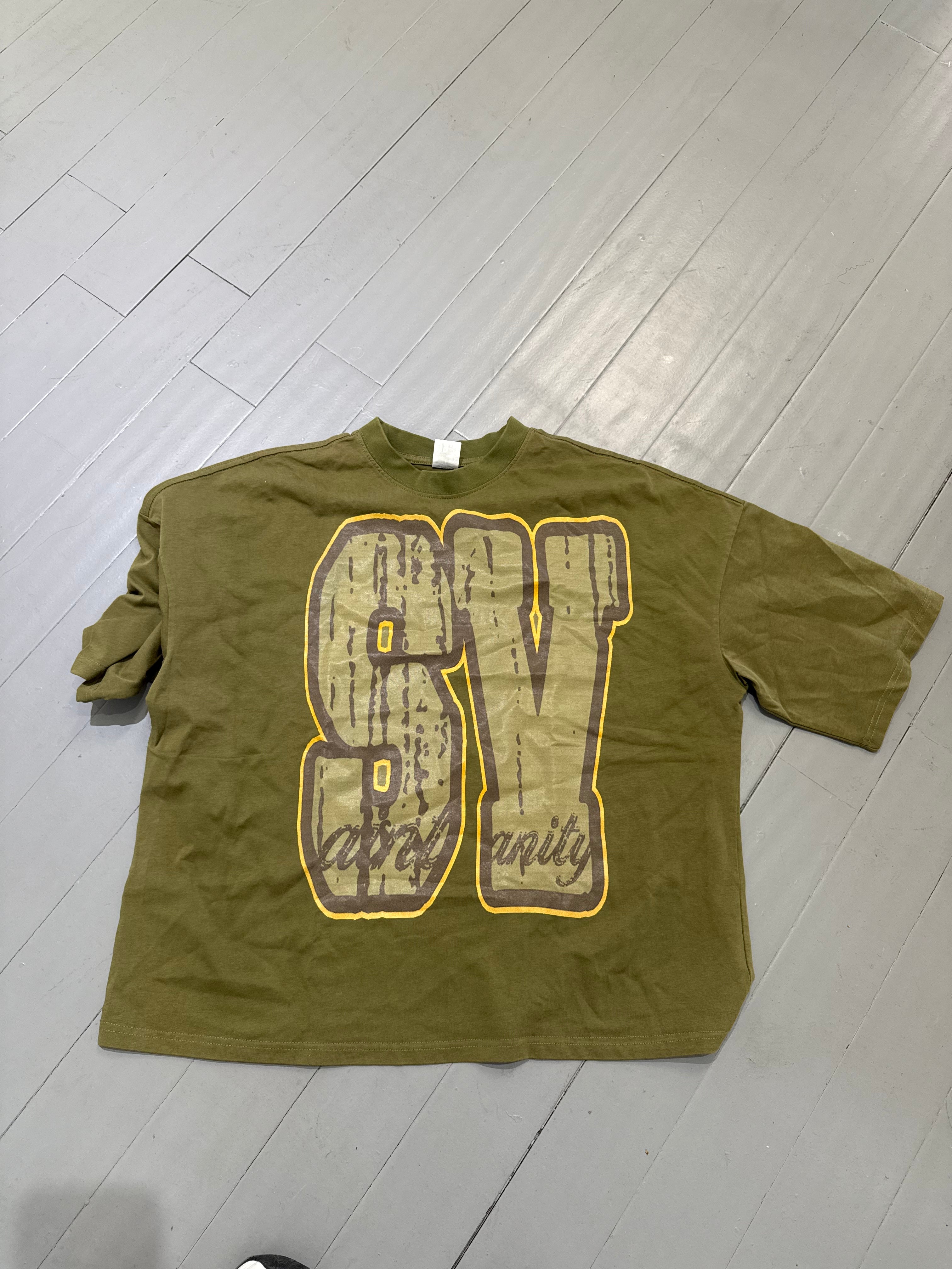 Saint vanity tee SV big logo olive