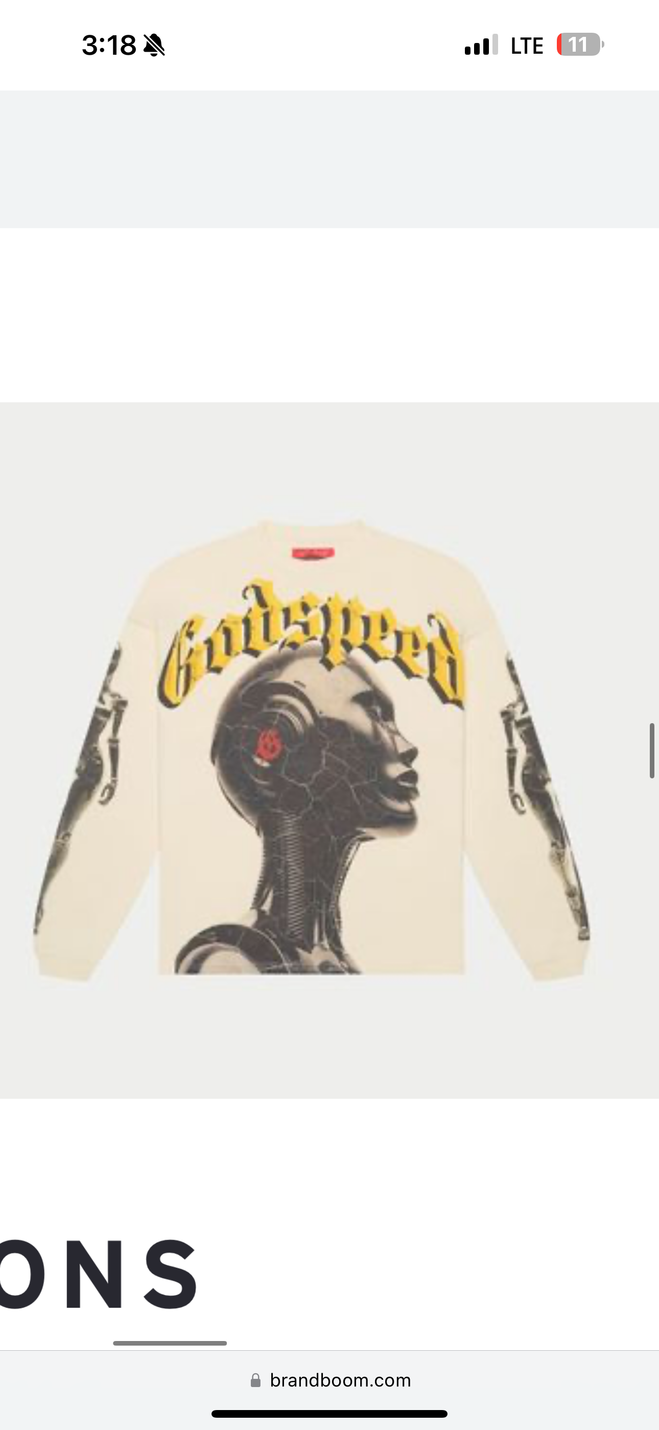 Godspeed “Alexa” Longsleeve (bone)