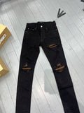 Amiri mx1 black brown rips