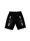 Japanese Sorrows “Double Knee” Denim Shorts (Black)