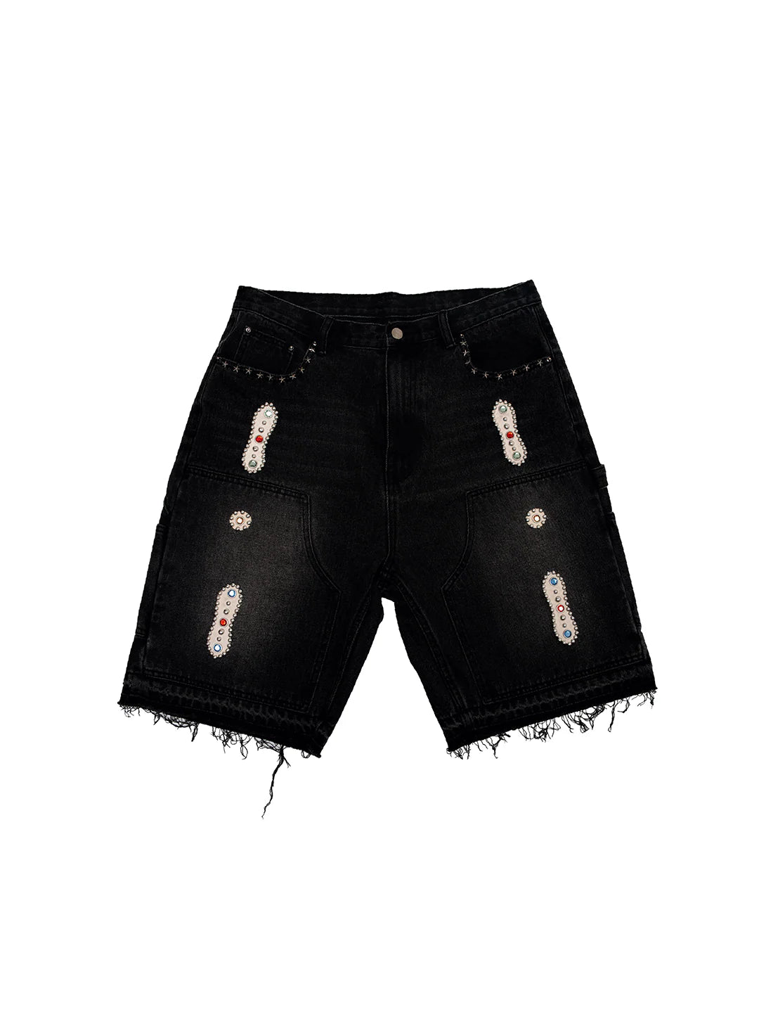 Japanese Sorrows “Double Knee” Denim Shorts (Black)