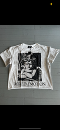 Mixed Emotions Blindfold Tee White/Black