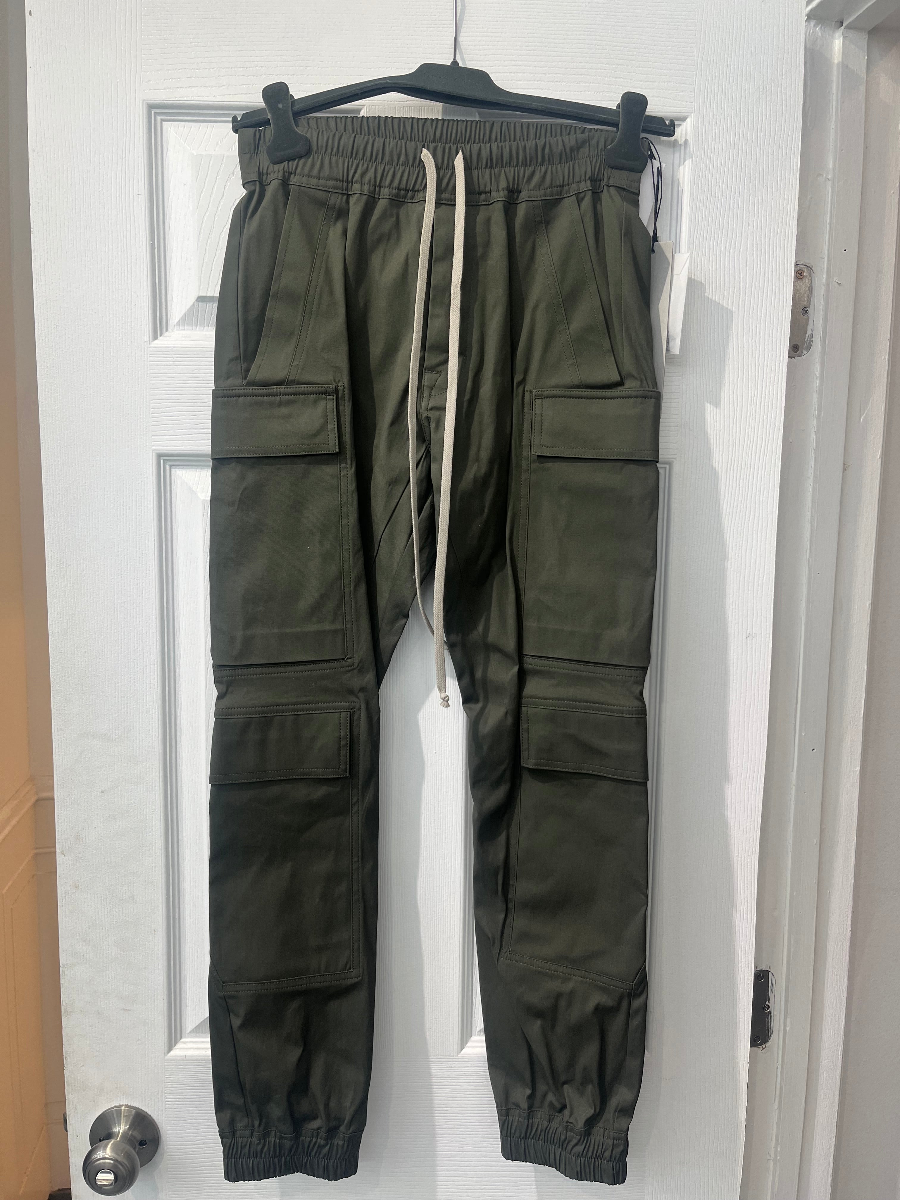 Rick Owens Mega Cargo Pants Olive