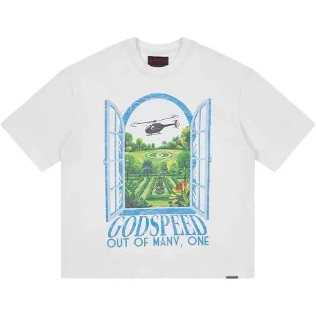 Godspeed “Helipad Dreams” Tee (White)