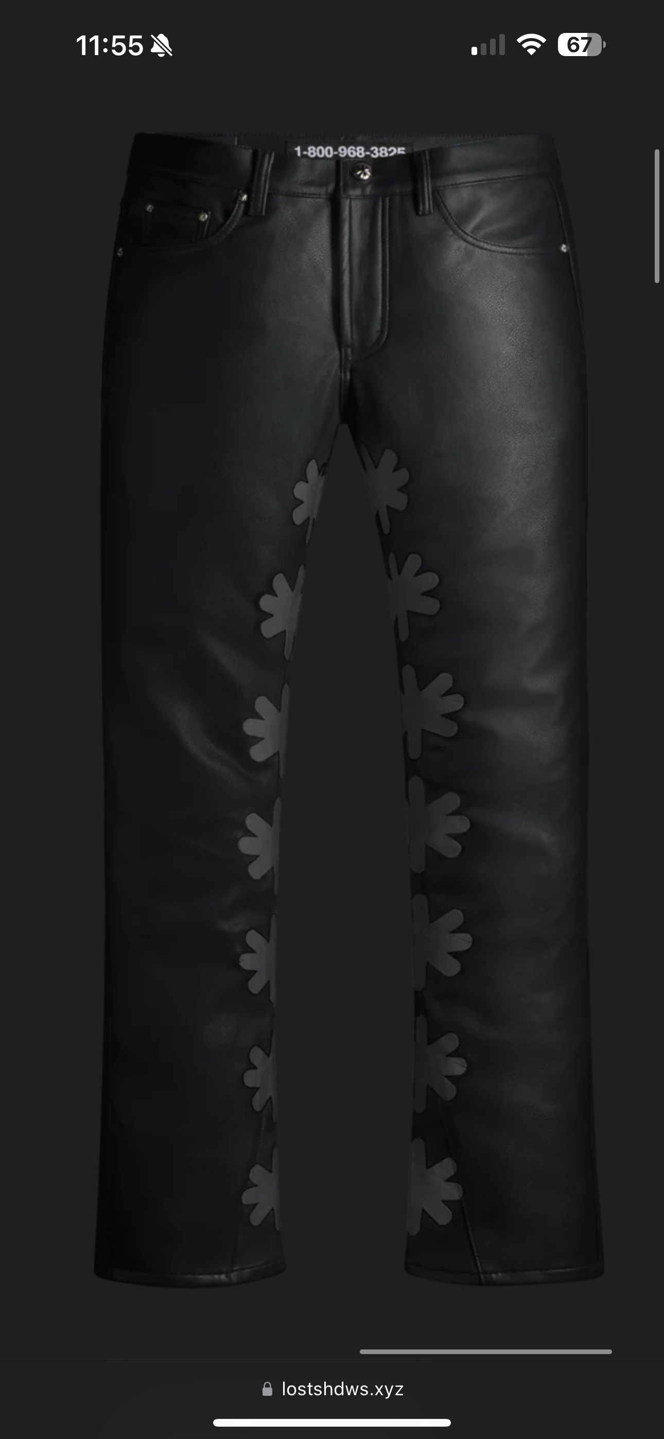 Lost Shdws Wax Jeans (Black)