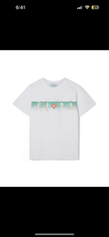 Casablanca “Playful Stripe” Tee (White/Green)
