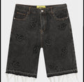 Godspeed “infinity Logo” Denim Shorts (Black)