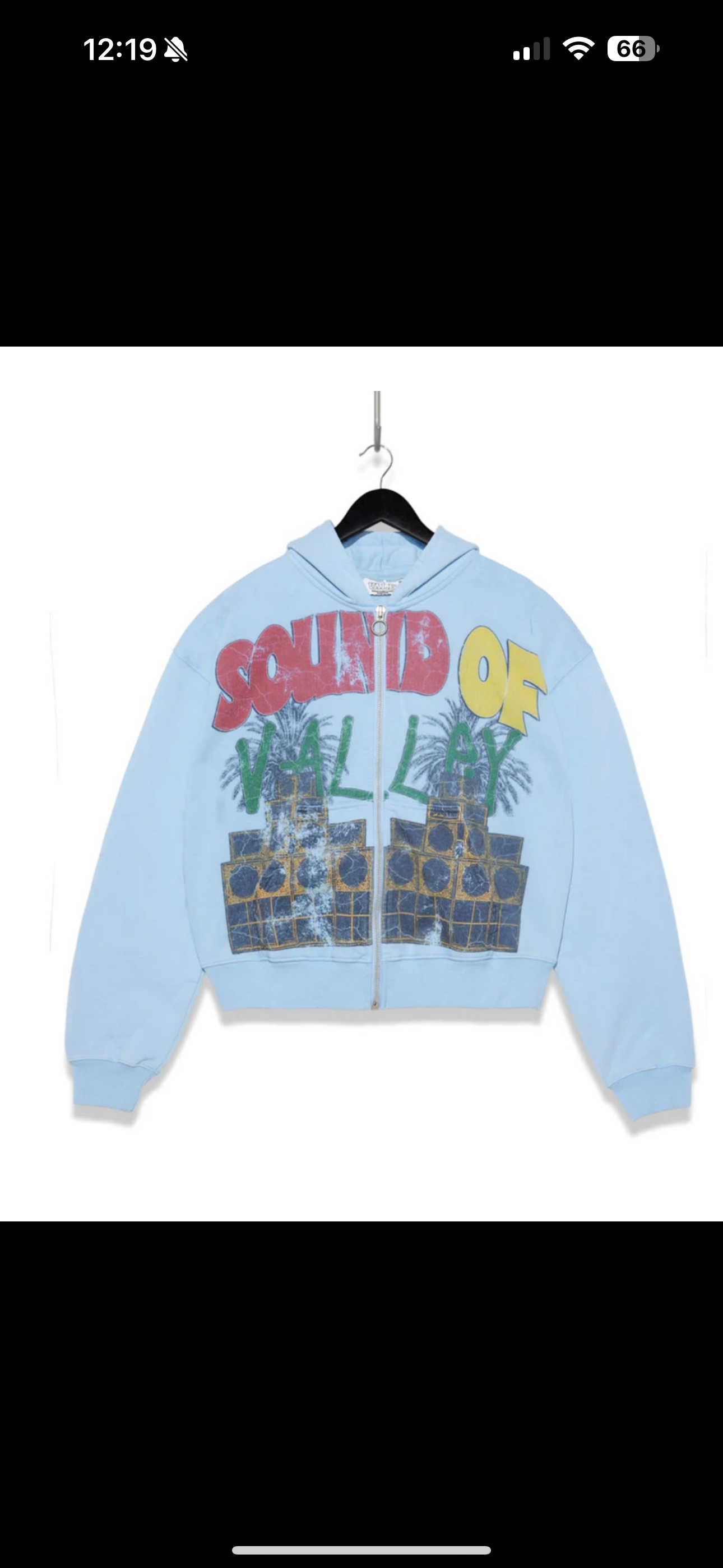 Vale Lives “Sound Of The Valley” Zip Up Hoodie (Blue)