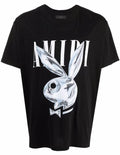 Amiri Playboy Tee (Black/White/Blue)