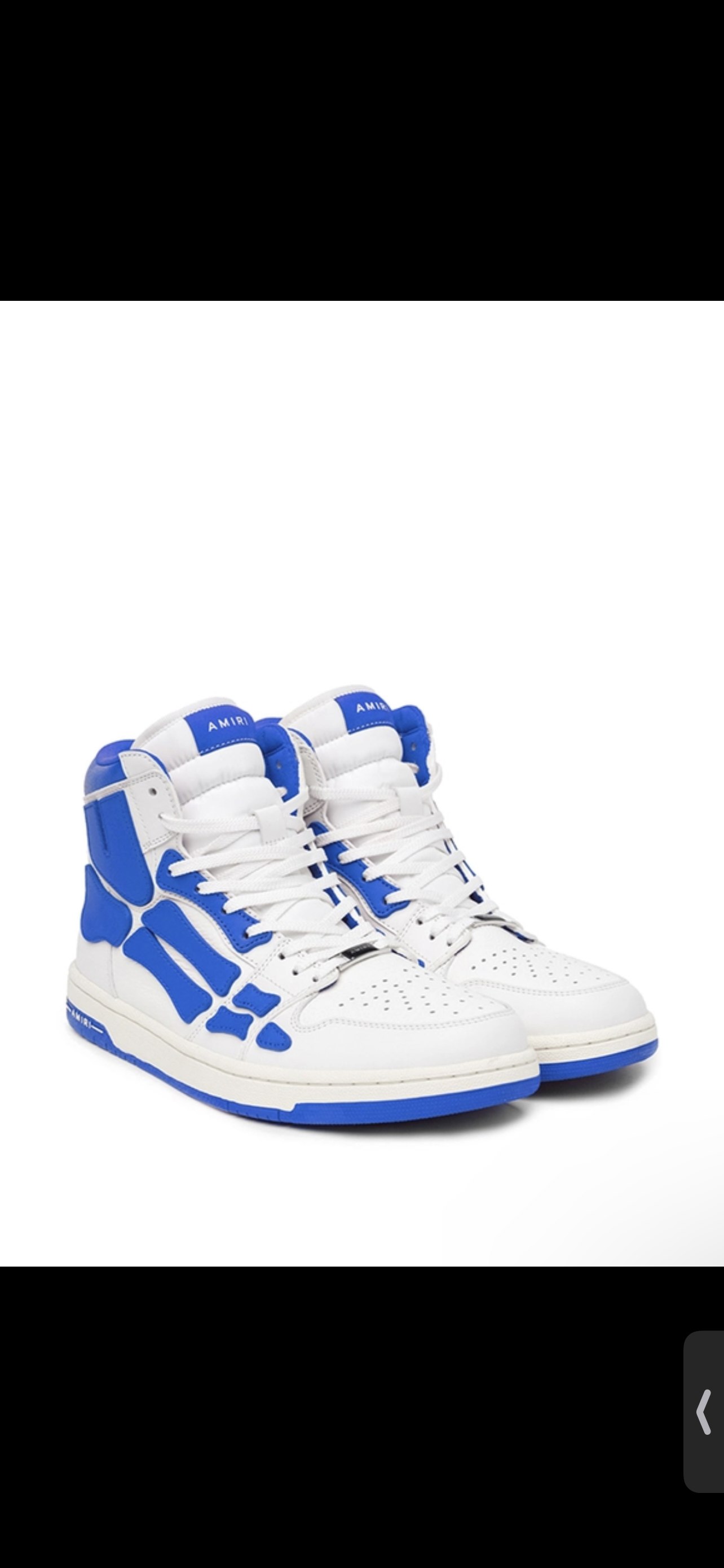 Amiri Skeleton Hightop (White/Blue)