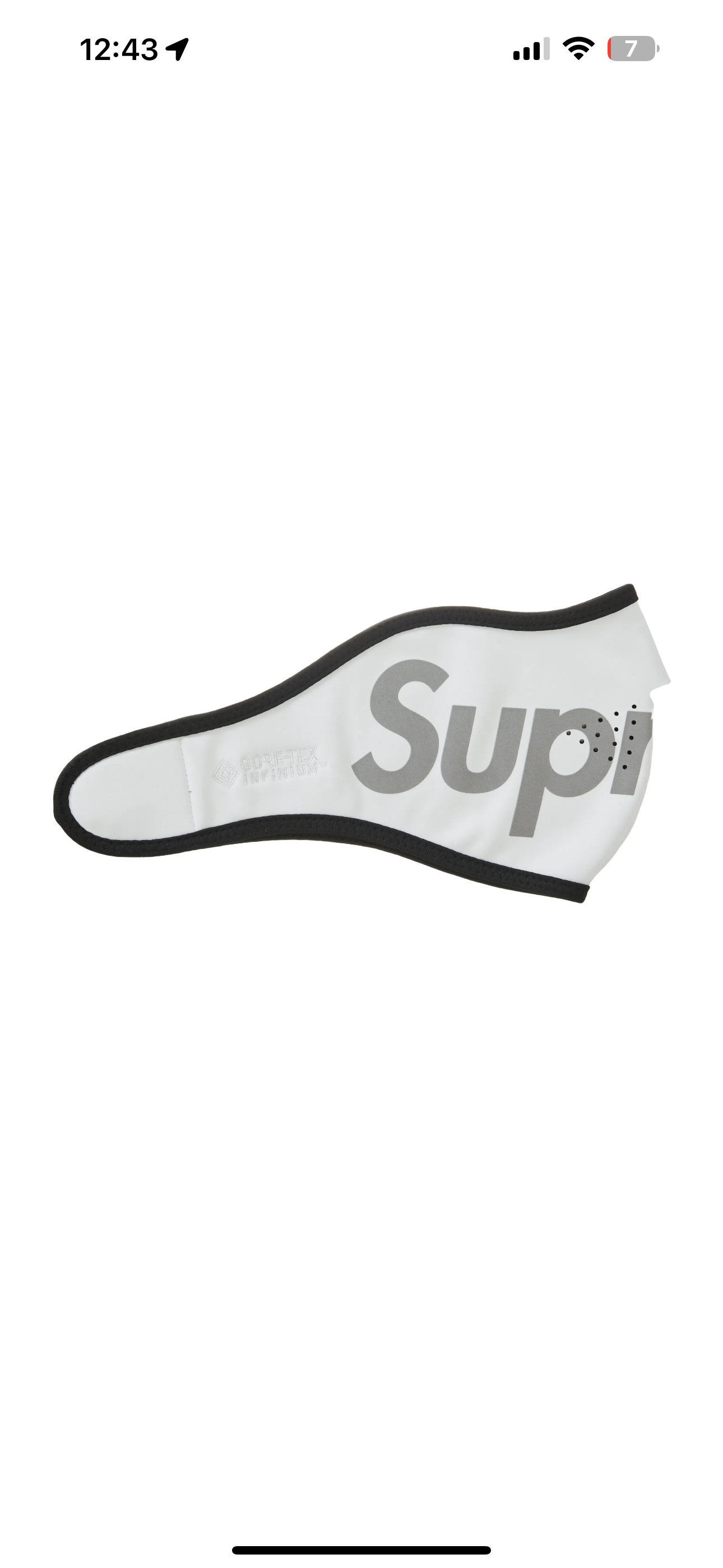 Supreme Facemask (White)