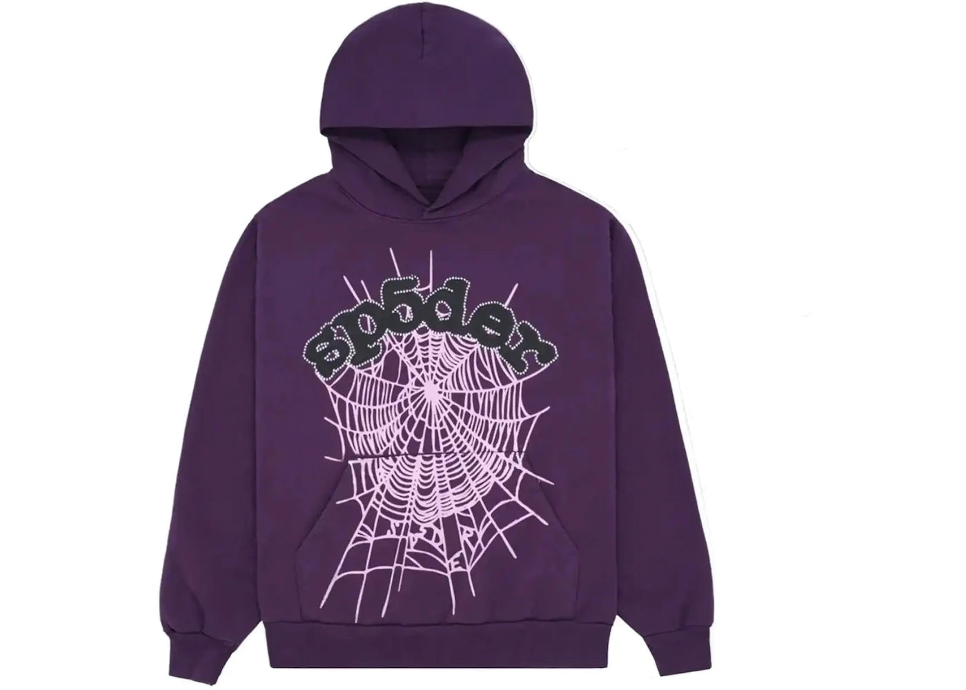 Spider “rhinestone” Hoodie (Purple)