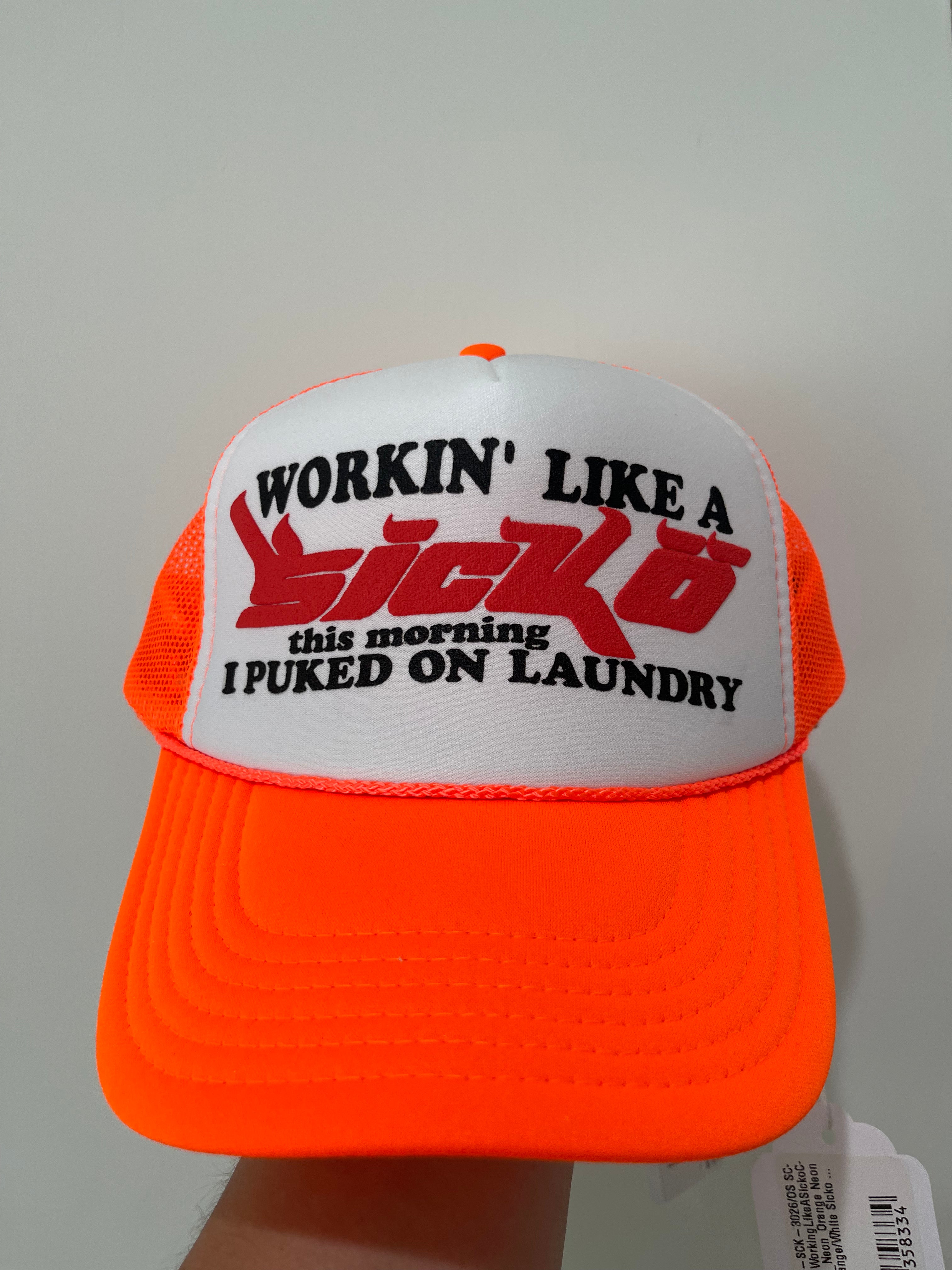 Sicko Trucker Hat (Neon Orange)