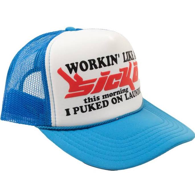Sicko Trucker Hat ( Sky Blue/White)