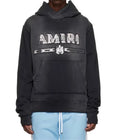 Amiri Hoodie MA bar logo flocked black