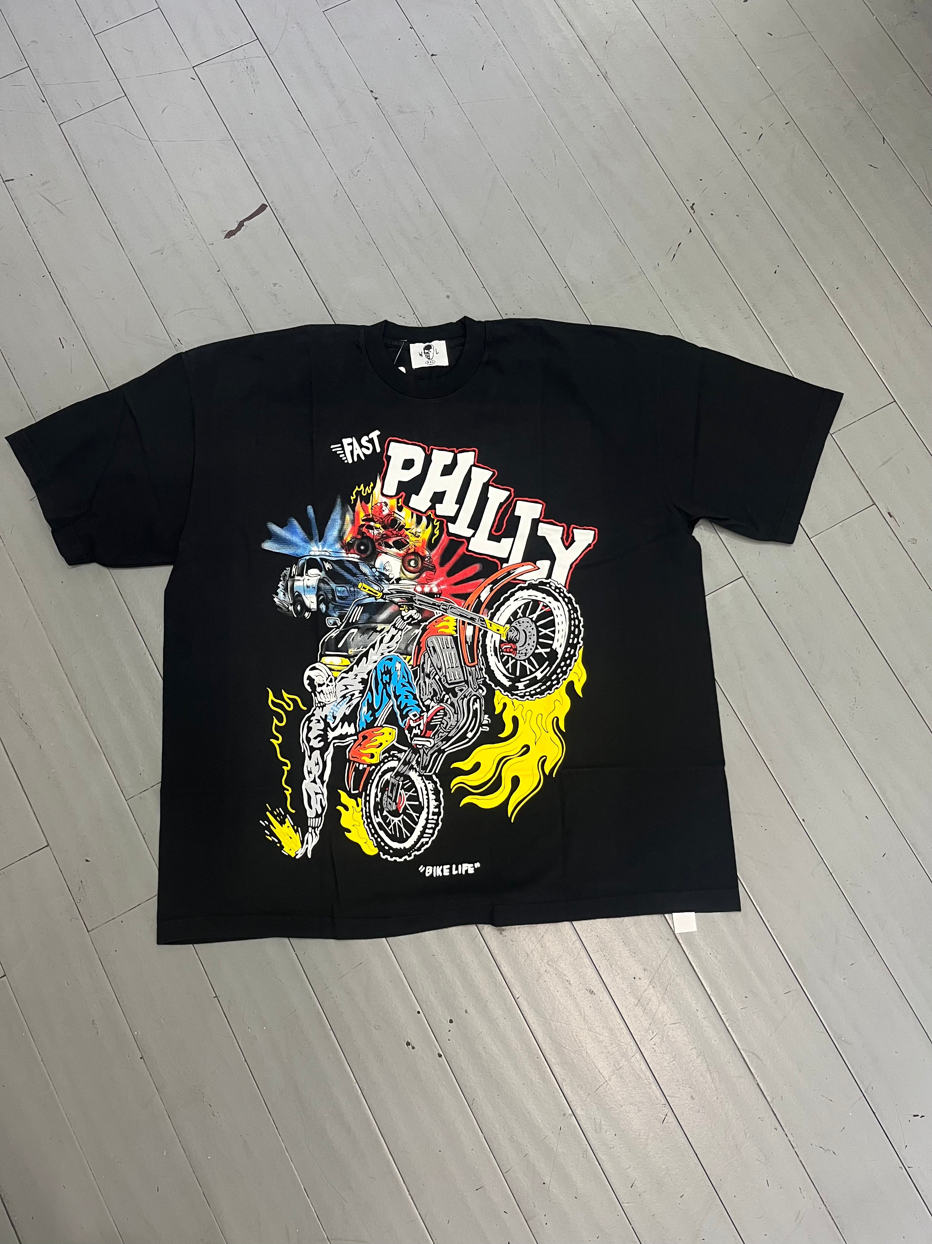 Warren Lotas tee Fast Philly black