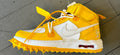 Air Forces 1 mid X Off-white yellow