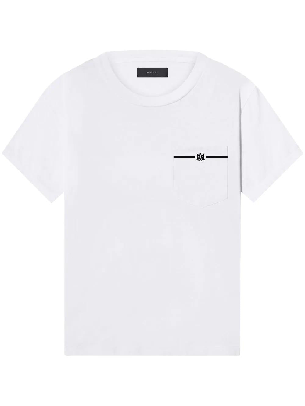 Amiri “MA Bar” Pocket Tee (White)
