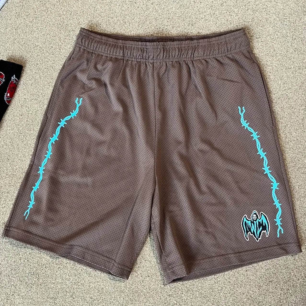 Warren Lotas “Barbed Wire” Shorts (Brown/Blue)