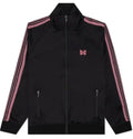 Needless track zip up black/ light purple