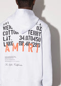 Amiri Military Specs Hoodie (White/Orange)