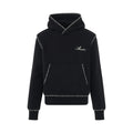 Amiri “Stitch Logo” Hoodie (Black/White)