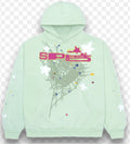 Spider hoodie green mint