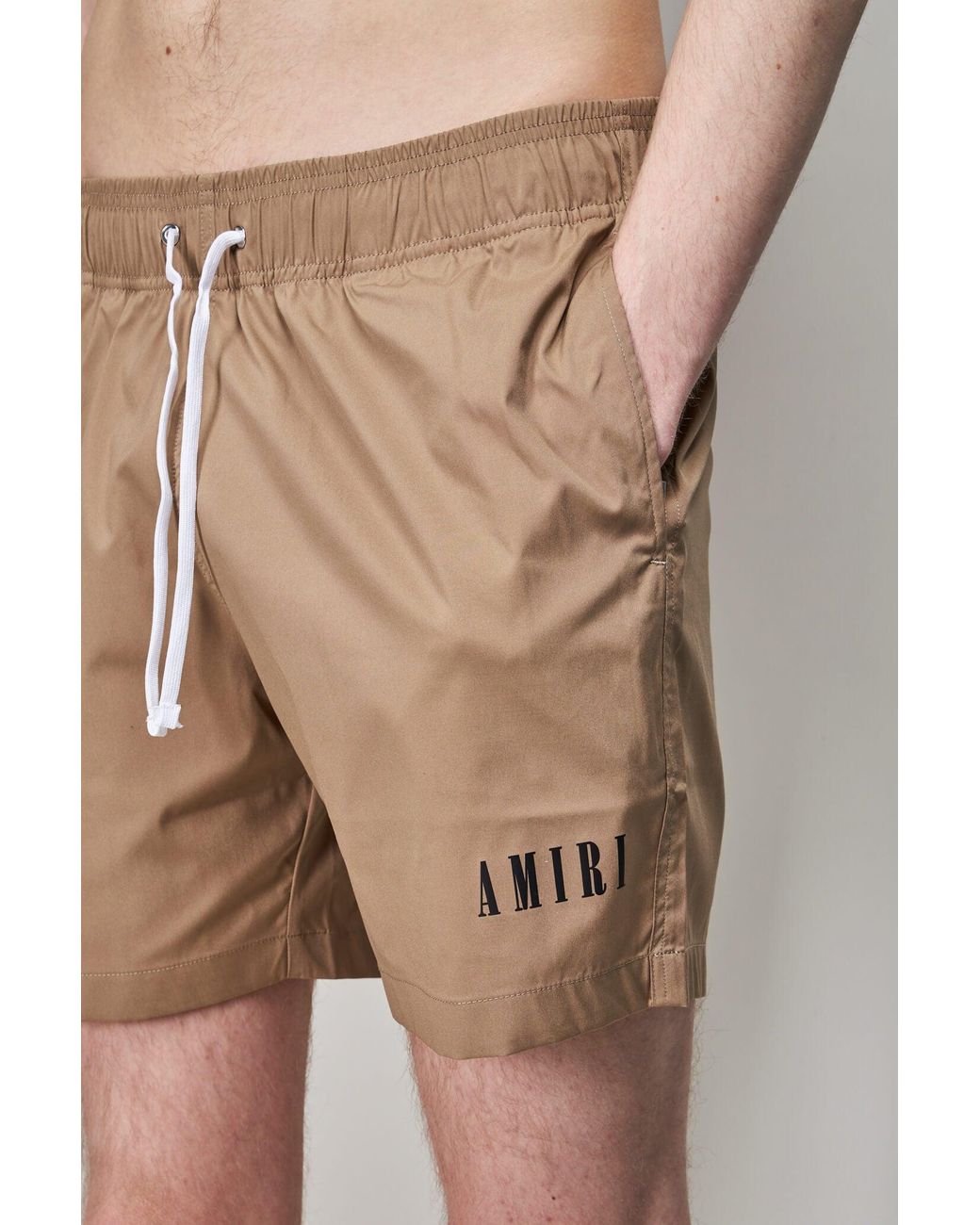 Amiri Core Logo Swimtrunk “Tan”